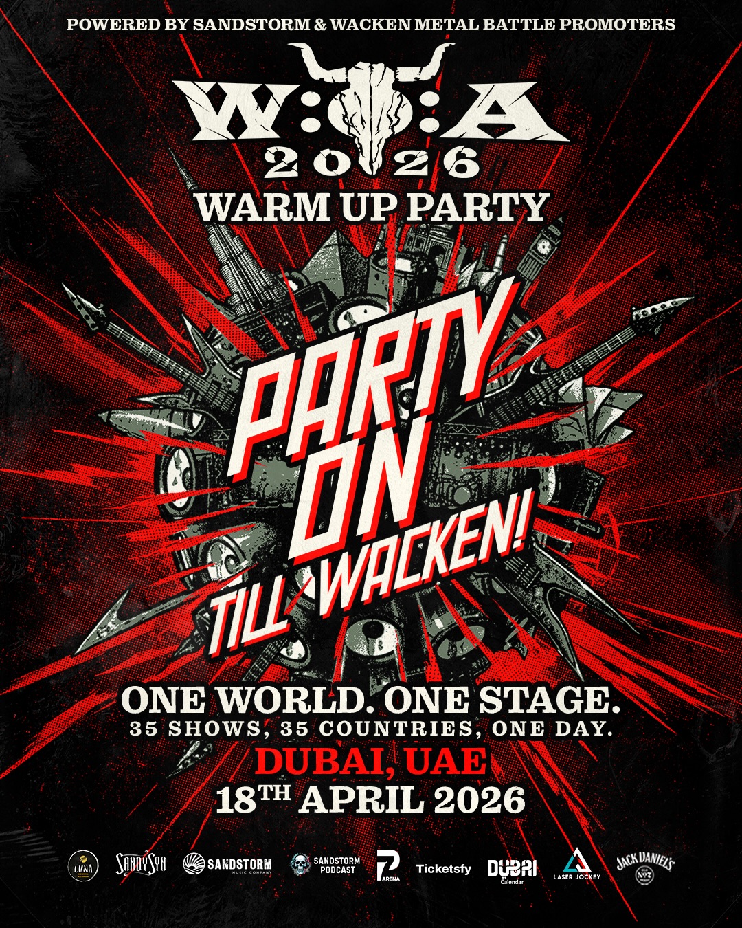 Wacken Open Air Warm Up Party 2026 Poster