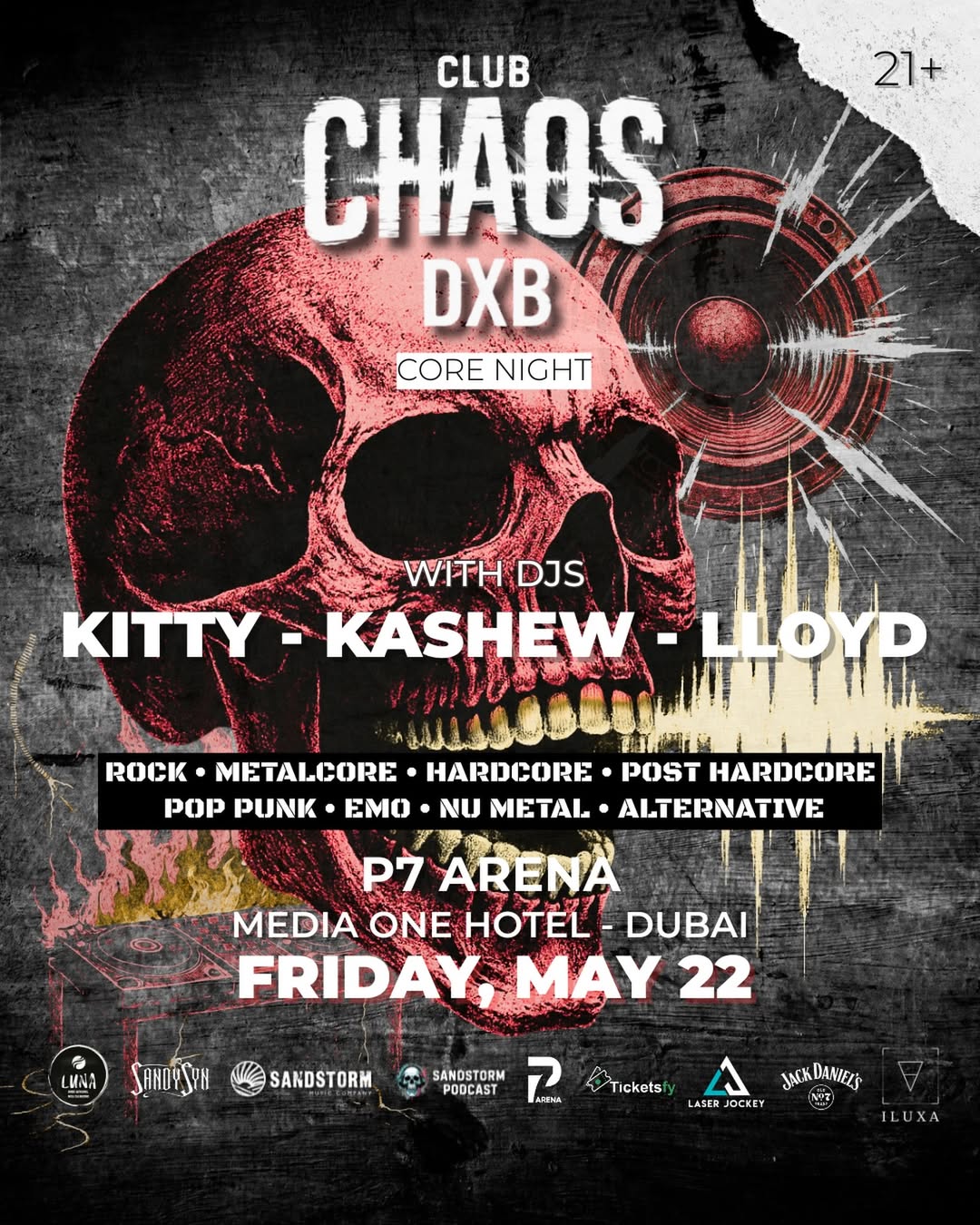 CLUB CHAOS DXB - CORE NIGHT Poster
