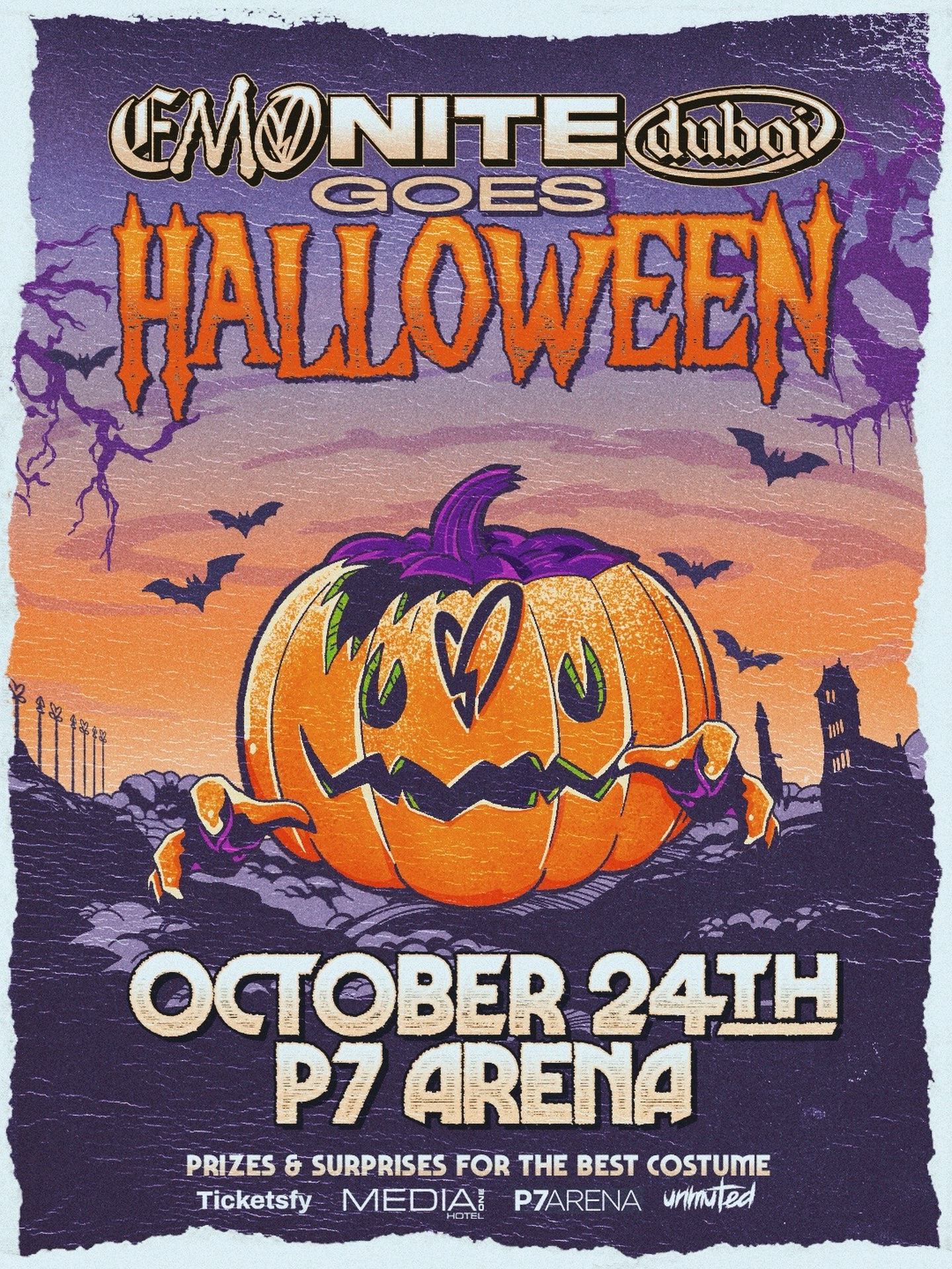 Emo Nite Dubai Goes Halloween Poster